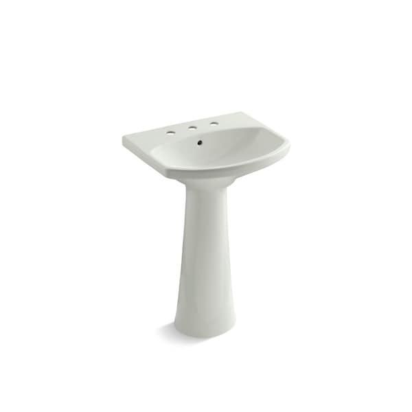 Kohler Cimarron Pedestal Bathroom Sink With 8" Widespread Faucet Holes 2362-8-NY - main
